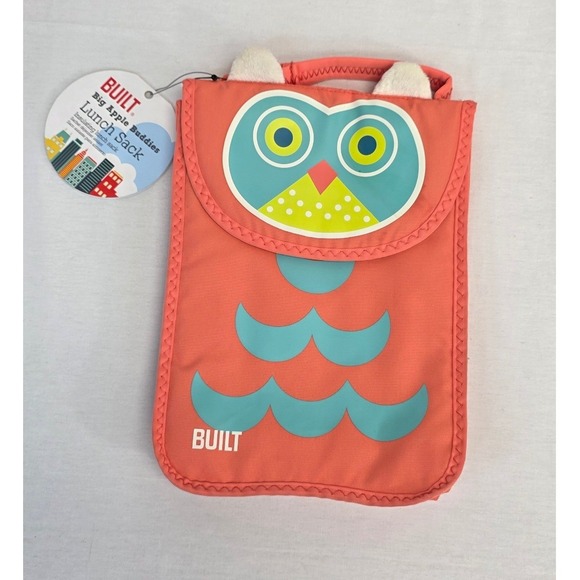 Built Other - BUILT NY Big Apple Buddies Olivia Owl Insulated Lunch Sack Orange BAB1-OWL